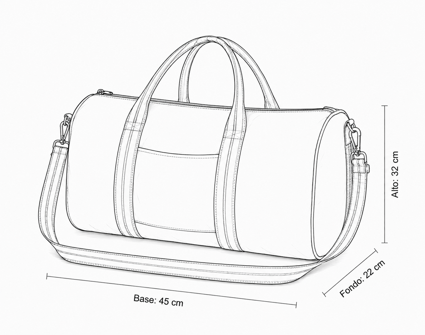 Duffle Bag Algodón Acolchado