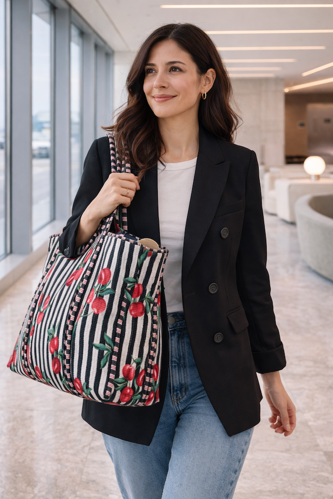 Tote Bag Grande Acolchada - Belle Cerise