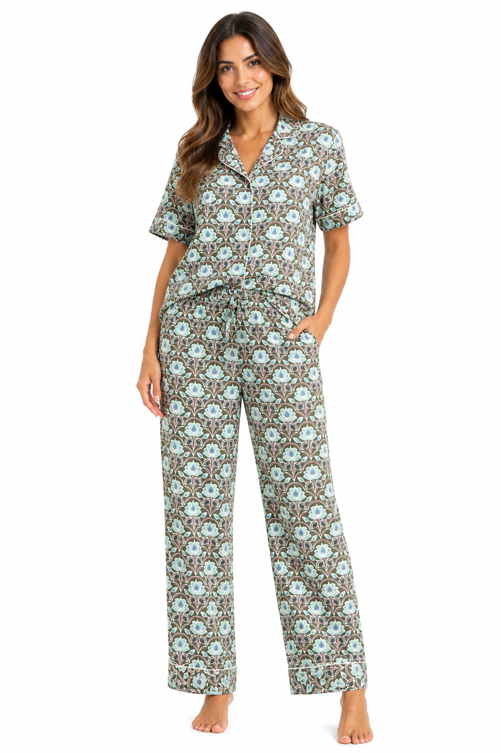 Pijama Pantalón Manga Corta