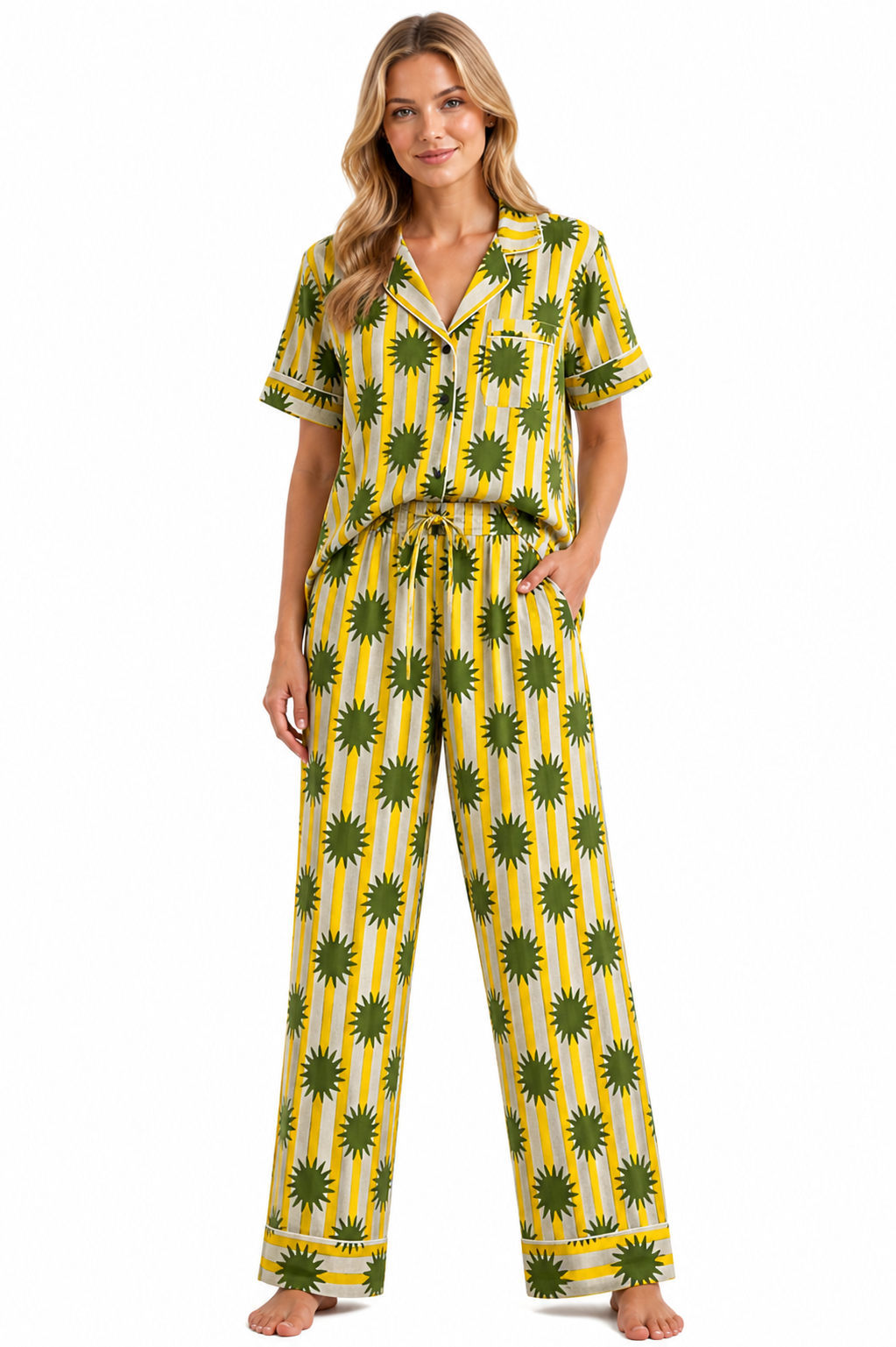Pijama Pantalón Manga Corta