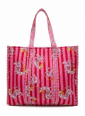 Tote Bag Grande Acolchada - Dragón Místico Rosa