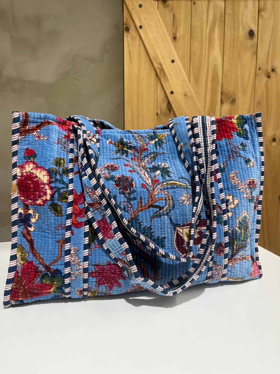 Tote Bag Grande Acolchada - Terciopelo