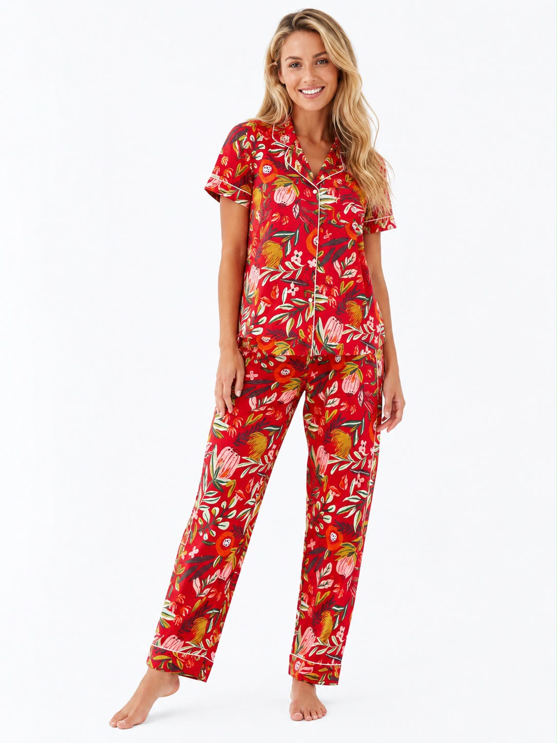 Pijama Pantalón Manga Corta