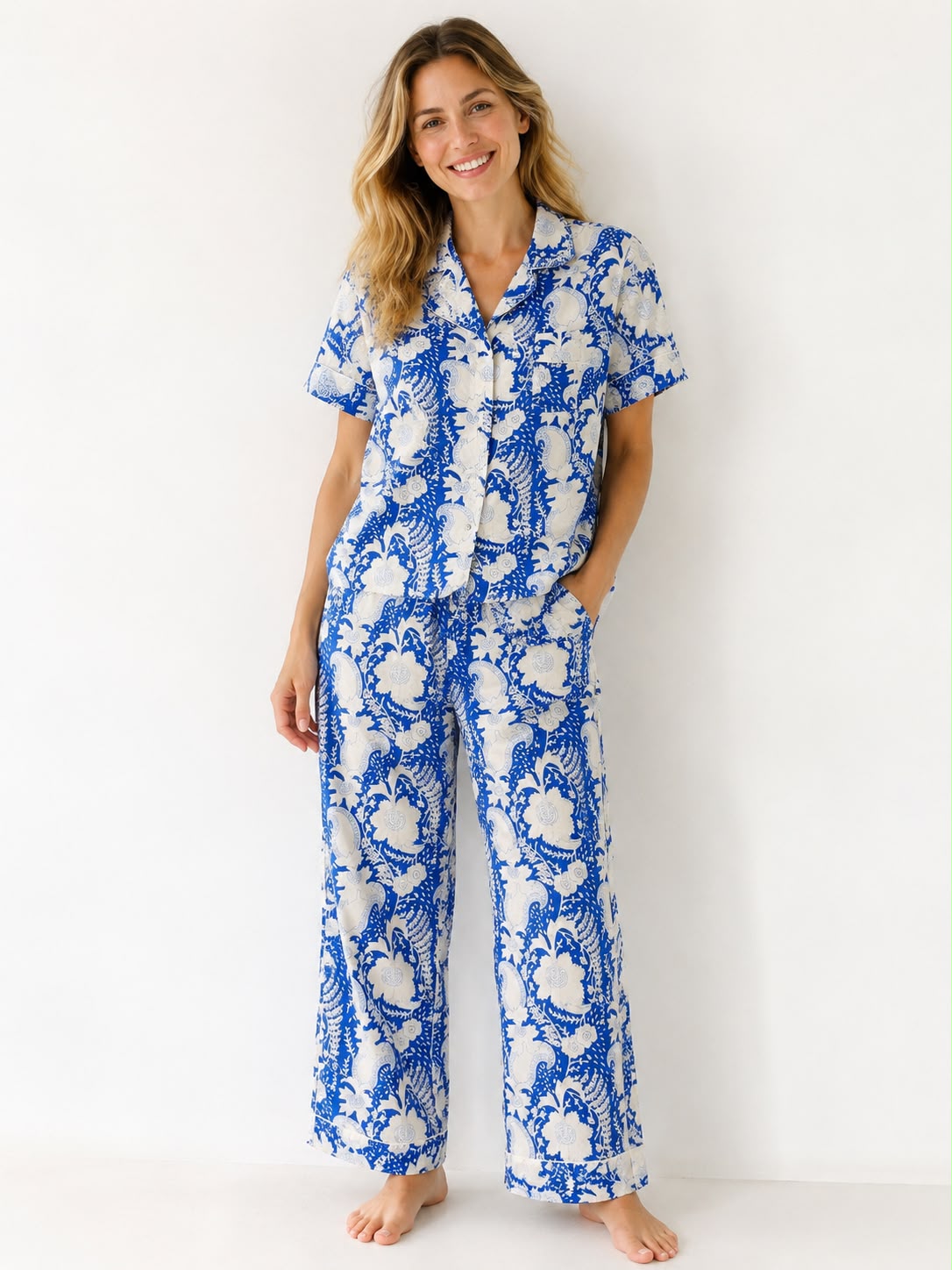 Pijama Pantalón Manga Corta