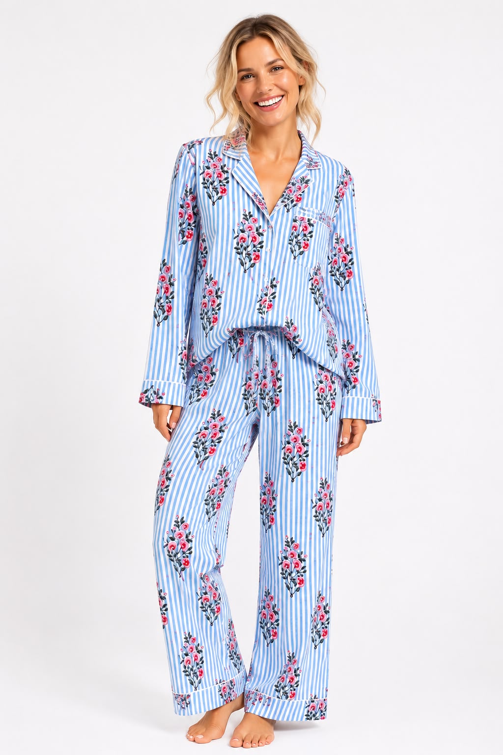 Pijama Pantalón Manga Corta