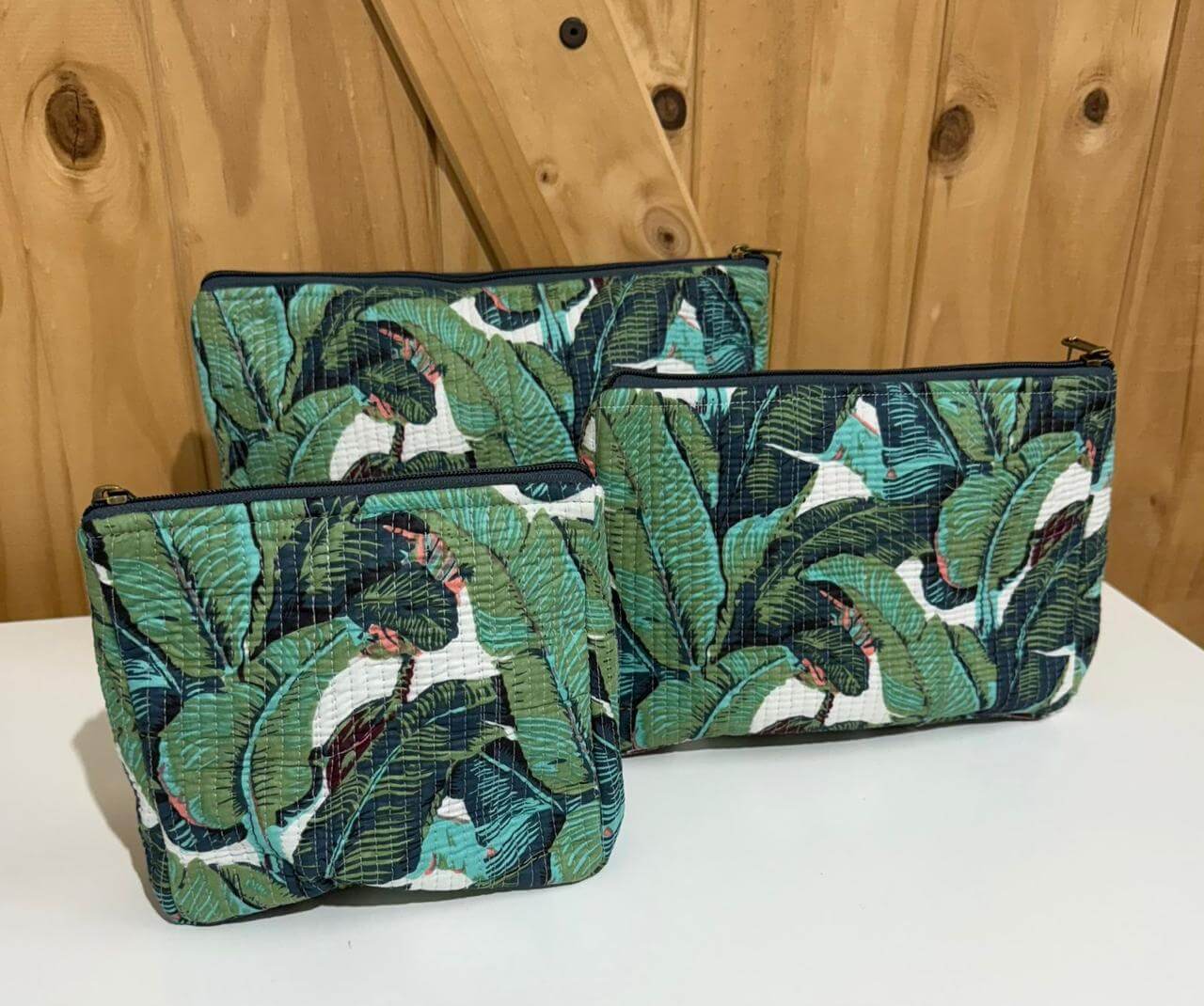 Cosmetiquera Acolchada - Jungle Green