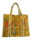 Tote Bag Grande Acolchada - Terciopelo con Cierre