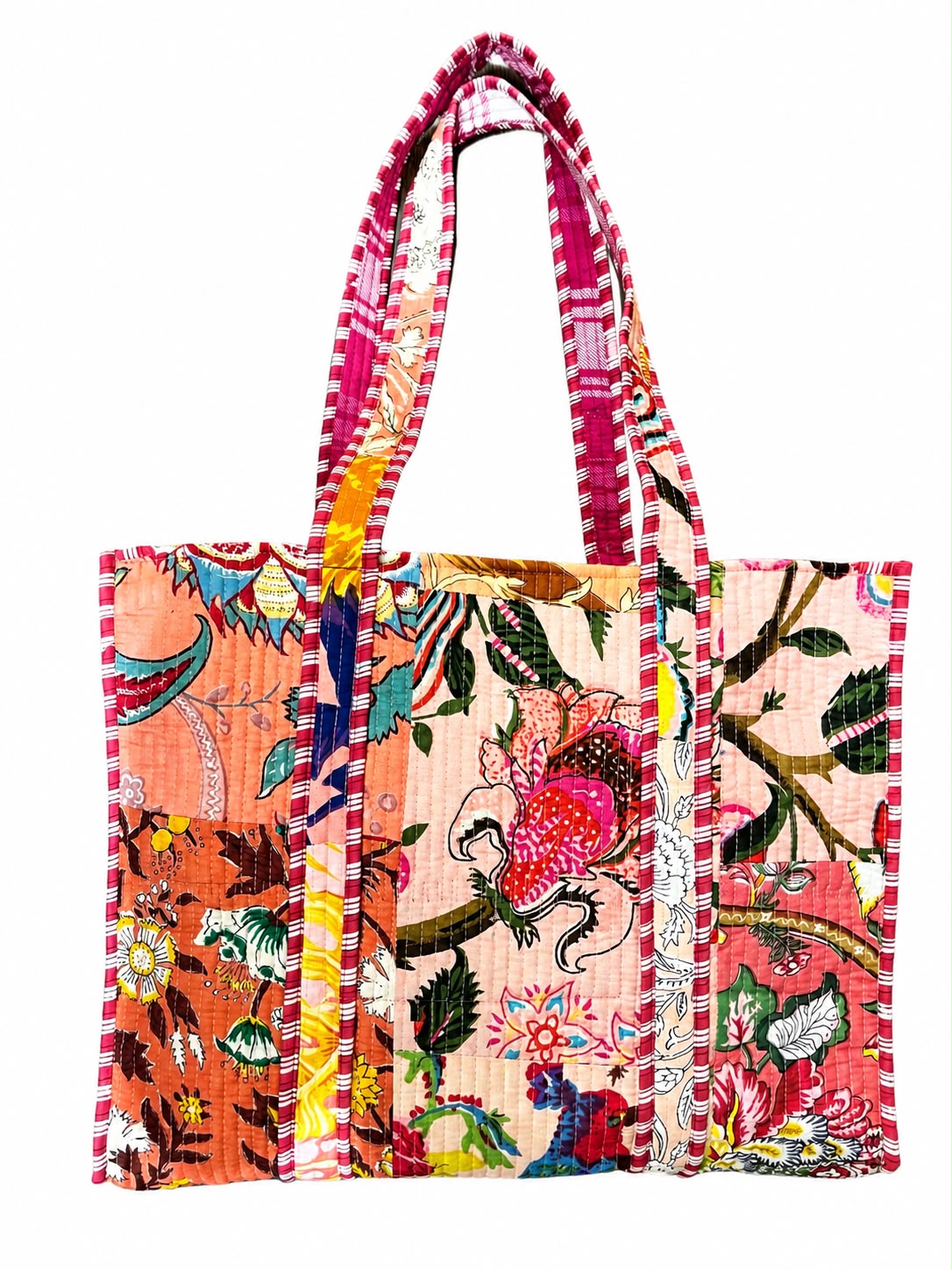 Tote Bag Grande Acolchada con Cierre