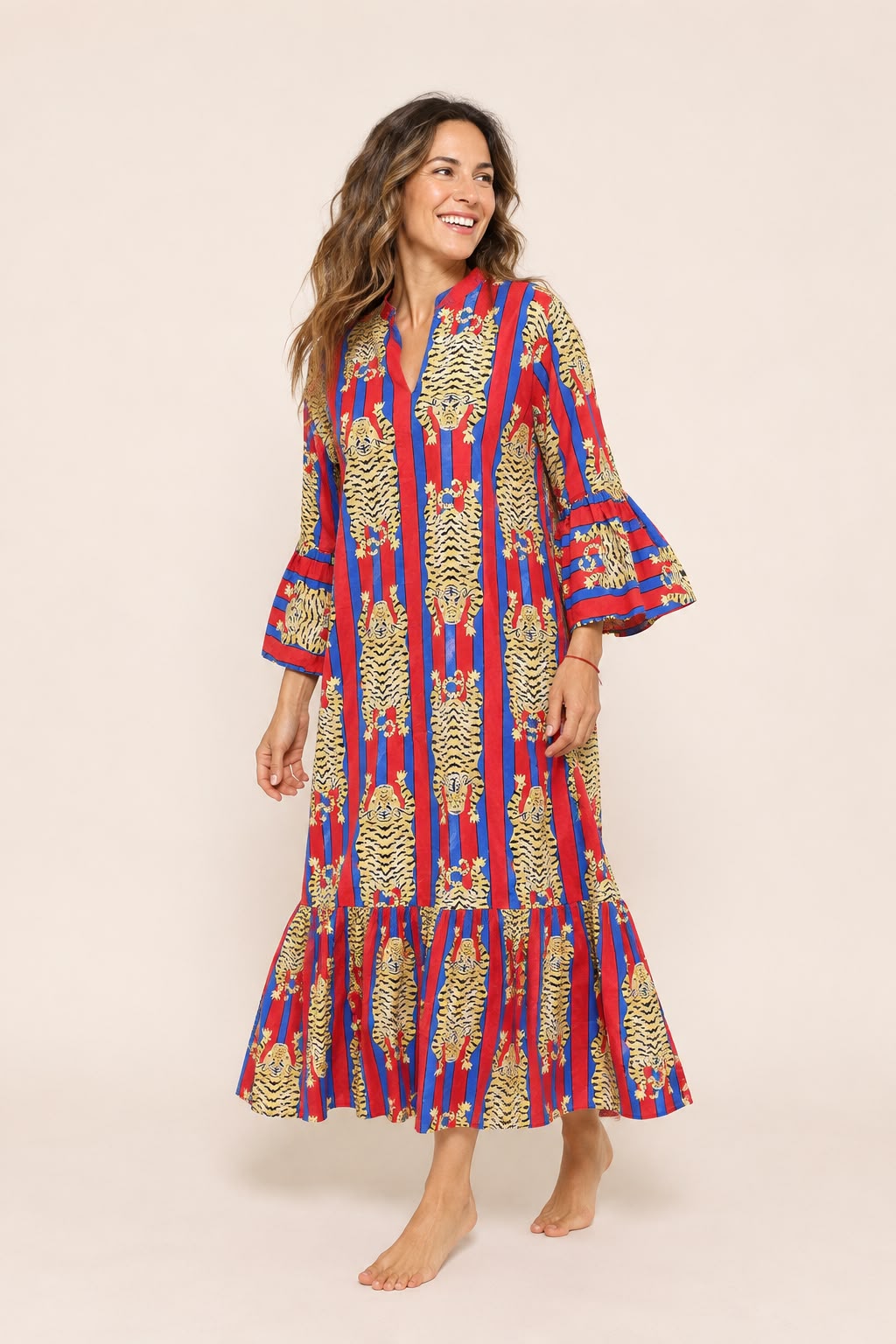 Vestido Manga Olanes