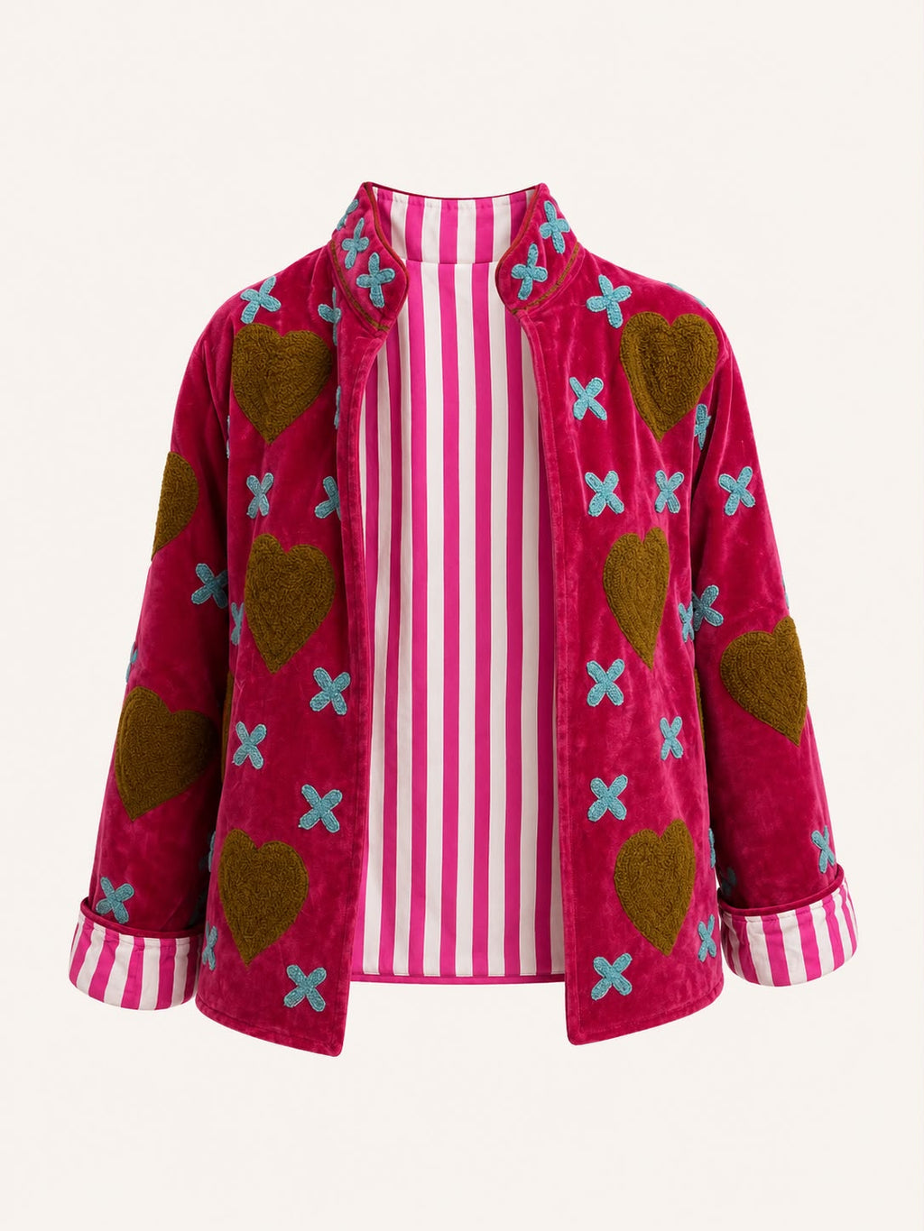 Velvet Jacket Hand Emboidery