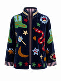 Velvet Jacket Hand Emboidery